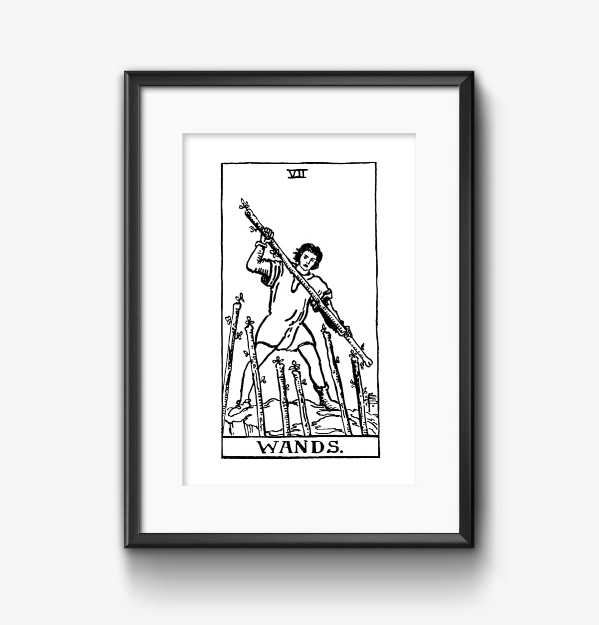 Seven of Wands Tarot Card | Digital Print