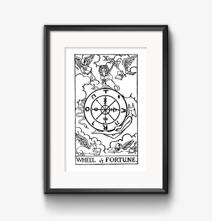 The Wheel of Fortune Tarot Card | Digital Print