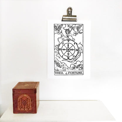 The Wheel of Fortune Tarot Card | Digital Print