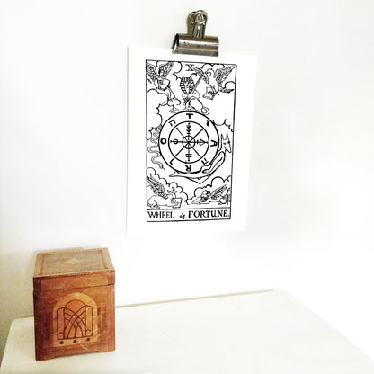 The Wheel of Fortune Tarot Card | Digital Print